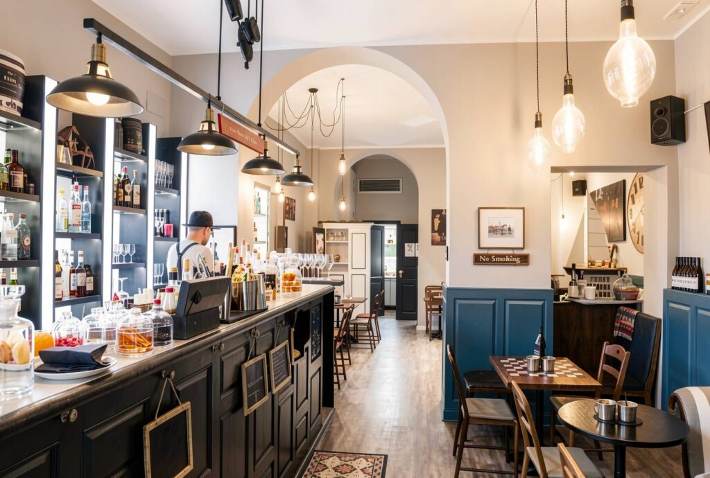 Peaky Blinders cocktail bar, Roma: interni